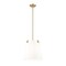 Z-Lite Weston Pendant, 3-Light, 13 In.W x 13 In.H, Modern Gold/White Linen 3501P13-MGLD - alternate 1